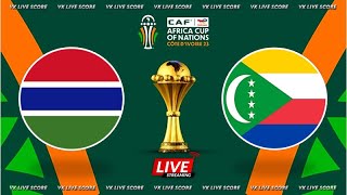 Gambia vs Comoros 🔴Live Match Today⚽🎬 [upl. by Eiramadnil]