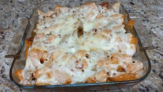 MACARRONES AL HORNO con tomate y queso [upl. by Ailahk]