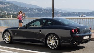 FERRARI 612 SCAGLIETTI  Driving in Monaco 2013 HQ [upl. by Laekcim]