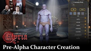 Chronicles of Elyria  Character Creation  PreAlpha Live Walkthrough [upl. by Inavoig]