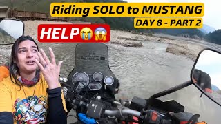 Bike fas gai watercrossing meRiding Solo To Mustang  RiderGirl Vishakha [upl. by Aggri]