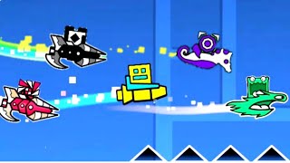 GEOMETRY DASH RACE MODE Multiplayer [upl. by Llechtim]