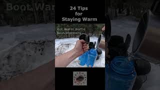 How to Keep your Boots Warm Winter Camping camping [upl. by Andrien]