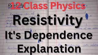 Resistivity  Specific Resistance  Class 12 Physics  Chapter 13 [upl. by Janel]