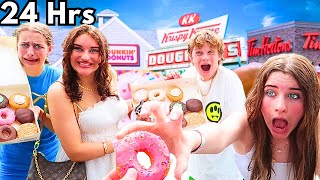 EATING ONLY DONUTS FOR 24HRS wNorris Nuts [upl. by Axela]