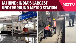 Jai Hind Airport Kolkata  First Look Of India’s Largest Underground Metro Facility [upl. by Naut]