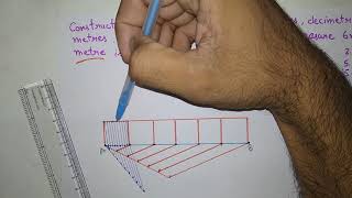 How to draw a diagonal scale in engineering drawing [upl. by Aham530]