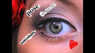 pose de faux cils individuels [upl. by Joelie]