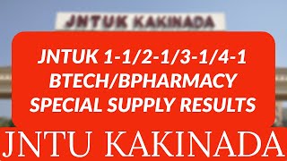 JNTUK 11213141 BTECHBPHARMACY SPECIAL SUPPLY RESULTSjntukupdates [upl. by Anilef]