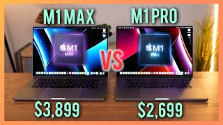 M1 Pro vs M1 Max MacBook Pro ULTIMATE in depth comparison [upl. by Fen682]