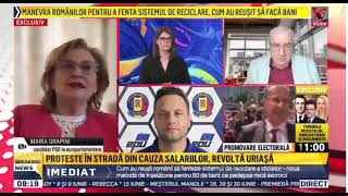 Europarlamentarul Maria Grapini susține că sistemul de salarizare în instituțiile statului [upl. by Karol]