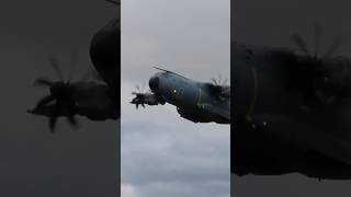 German Luftwaffe A400M take off from Fairford RIAT 24 [upl. by Assirrem]