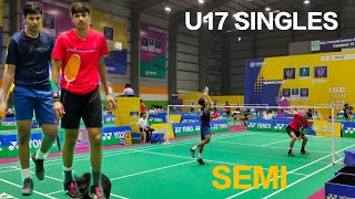 U17 SINGLES YONEXSUNRISE SUB JUNIOR NATIONAL BADMINTON CHAMPIONSHIP HARSHIT VS NUMAIR SHAIK [upl. by Armbrecht]