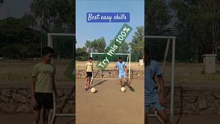 Football skills tutorial⚽ soccer skills for beginners  Ronaldo training skills football shorts [upl. by Soilisav]