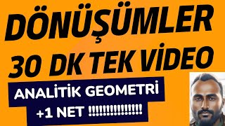 Dönüşümler Analitik Geometri TÜM FORMÜLLER KONU ANLATIM TEK VİDEO  Yansımalar Simetri Öteleme [upl. by Consuela]