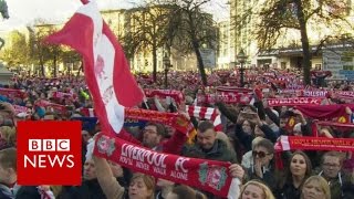 Hillsborough vigil sings Youll Never Walk Alone  BBC News [upl. by Swithbart]