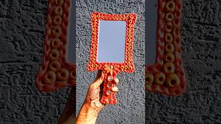 Vintage Mirror  Mirror Craft Idea Diy mirror claycraft craft mirrorcraft paint shorts [upl. by Fleisig]