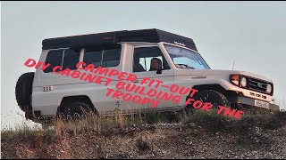 TROOPY BUILD Part 3 Cabinet making Camper fitout [upl. by Mcwherter]