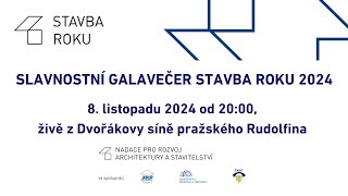 Galavečer soutěže Stavba roku 2024 [upl. by Novihs]