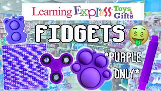 Fidget Shopping for PURPLE FIDGETS Only💜🔮 LEGENDARY POP ITS No Budget Fidgets Challenge Spree [upl. by Nivlak]