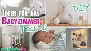 Ideen für das Babyzimmer  DIY  Roomtour  Kinderzimmer  mamiblock [upl. by Llebasi]