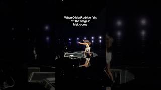 When Olivia Rodrigo fell off the stage [upl. by Nnylidnarb]