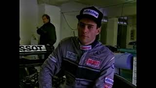 1994 October 19  Karl Wendlinger first F1 test after Monaco crash  Paul Ricard German TV [upl. by Eresed]