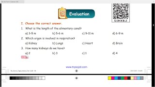 ORGAN SYSTEMS  EVALATION  UNIT 1  TERM 1  SCIENCE  5TH STD  ENGLISH MEDIUM [upl. by Lemuela]