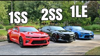 2017 Camaro 1SS vs 2SS vs 1LE [upl. by Elisa476]