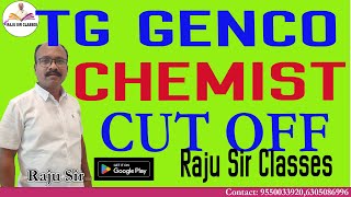 TG GENCO CHEMIST CUT OFF MARKS [upl. by Shurlocke]