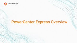 PowerCenter Express Overview  H2L video [upl. by Dyann]