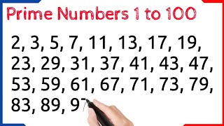 Prime Numbers Between 1 and 100  Prime Numbers 1 to 100  1 to 100 prime Numbers [upl. by Indihar741]