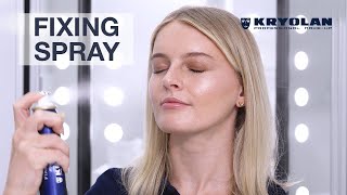 How To Apply Kryolan Fixing Spray [upl. by Sitruc]