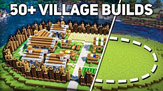 50 Build Ideas for your Minecraft Village [upl. by Warder433]