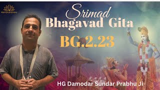 ISKCON ROHINI Evening Bhagwat Gita Class By HG Damodar Sundar Prabhu Ji  BG  223 [upl. by Trumann]