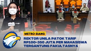 Rektor Unila Patok Tarif Rp100350 Juta per Calon Mahasiswa Tergantung Fakultasnya [upl. by Shipp212]