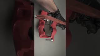 Installing a New Brake Pad Into a Caliper  PowerStop shorts diy [upl. by Ennove650]