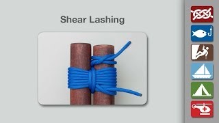 Shear Lashing Knot  How to Tie a Shear Lashing [upl. by Akkeber]