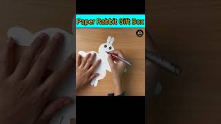 DIY How to make Paper Rabbit Gift Box subscribe diy crafts viralvideo 5MinuteCraftsYouTube [upl. by Perrin]