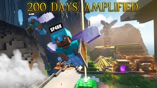 We Survived 200 Days in an Amplified World in Minecraft Hardcore [upl. by Enyleuqcaj]