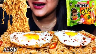 Spicy Korean Ramen Noodles Eating Challenge Mukbang  Spicy Noodles  ASMR asmr mukbang [upl. by Riay538]