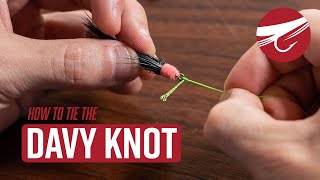 How to Tie the Davy Knot  FLY FISHING KNOTS [upl. by Atinrehs]