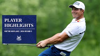 Viktor Hovland Powers Into Contention  2024 PGA Championship [upl. by Noid]