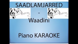 KARAOKE PIANO Saad Lamjarred  Waadini  سعد لمجرد [upl. by Deering]