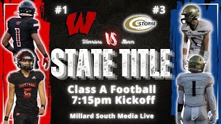 Class A State Championship 1 Westside vs 3 Elkhorn South  Varsity Football Live Audio Broadcast [upl. by Alrick]