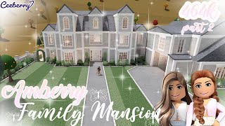 Bloxburg  Building Amberry a Family House Part 2  Speed Build [upl. by Irret]