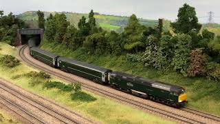 57602 Restormel Castle heads ECS Night Riviera stock through Fairwood Junction [upl. by Guild220]