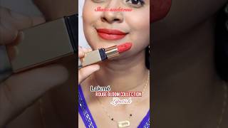 Lakmé rouge bloom collection lipstick scarlet rose 🌹for indian skin tone lipstick review [upl. by Yekram]