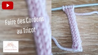 Faire des cordons au tricot [upl. by Ellehciram192]