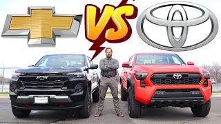 2024 Toyota Tacoma vs 2024 Chevy Colorado Chevy Beat Toyota [upl. by Akirahs]